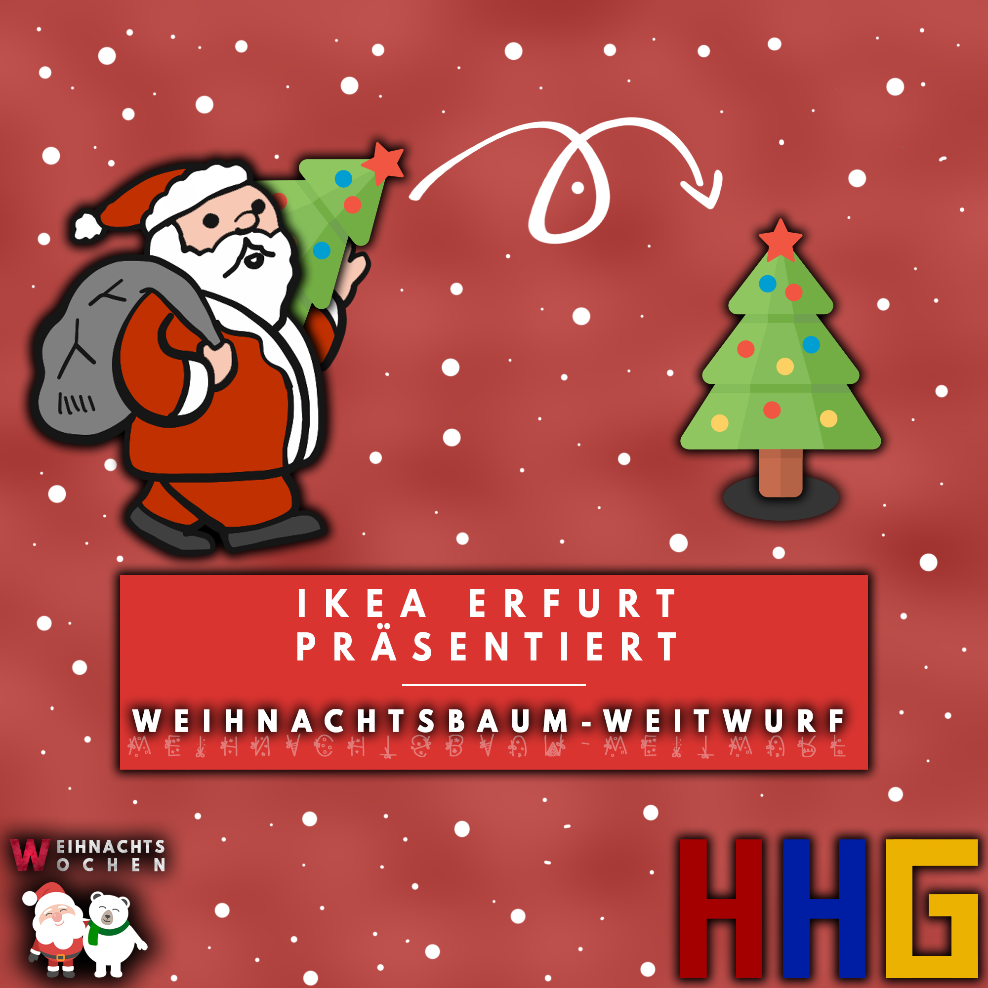 WeihnachtsbaumWeitwurf bei IKEA Erfurt🎅🎄 HeinrichHertzGymnasium Erfurt