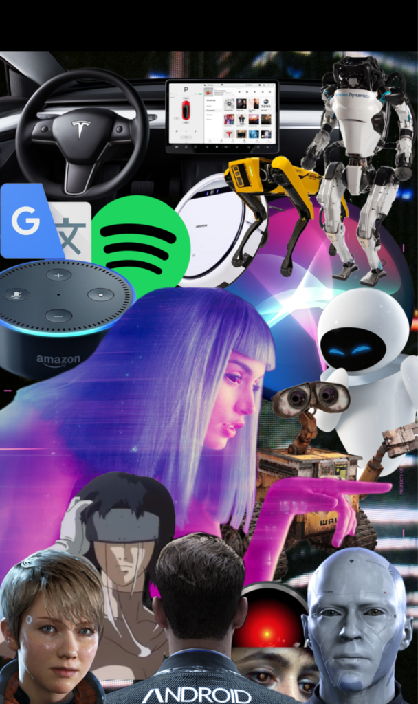 Alia Täsler Collage zum Thema Künstliche Intelligenz